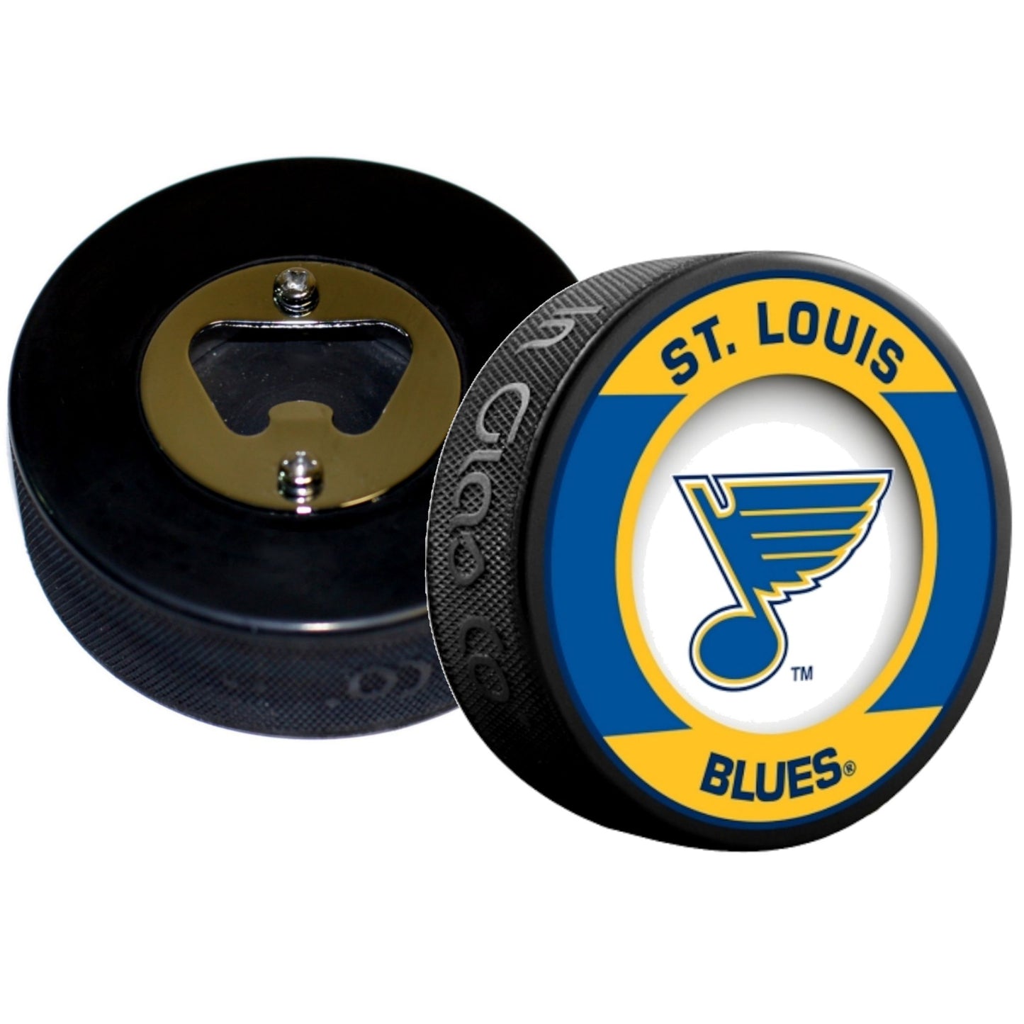 St Louis Blues Retro Series Hockey Puck Bottle Opener