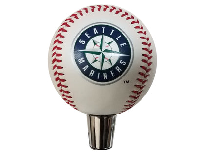 Seattle Kraken Basic Series Hockey Puck And Seattle Mariners Baseball Beer Tap Handle Set