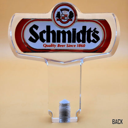 Collectible Vintage Schmidt's Beer Lucite Beer Tap Handle