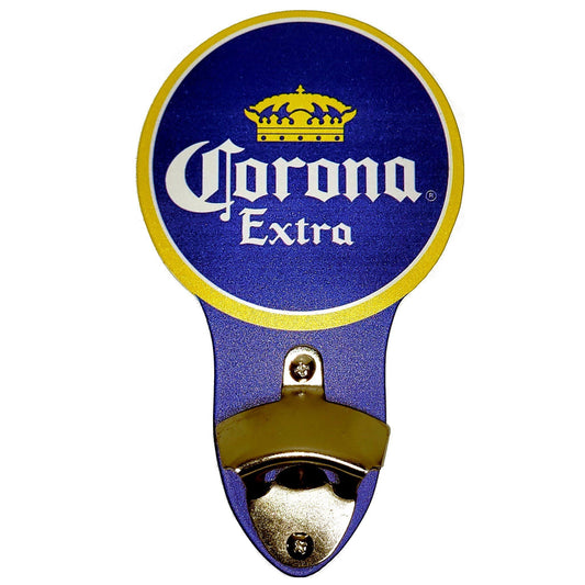 Corona Extra Yellow Circle Metal Sign Bottle Opener