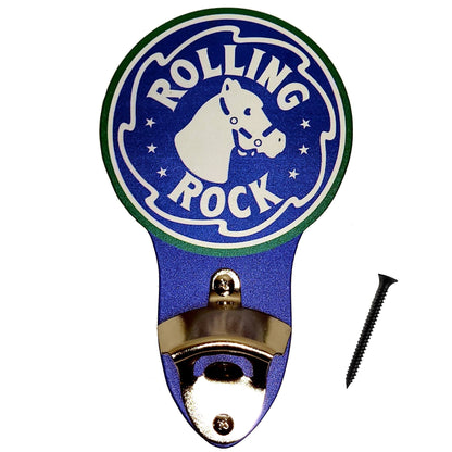 Rolling Rock Horse Metal Sign Bottle Opener