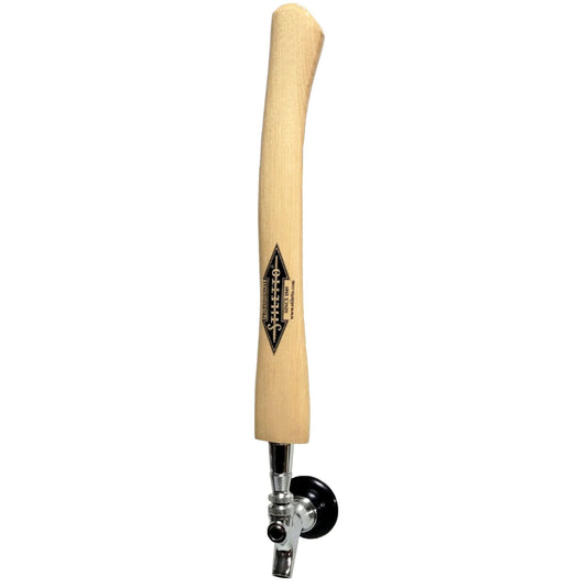 Stiletto Curved Hickory Axe Beer Tap Handle