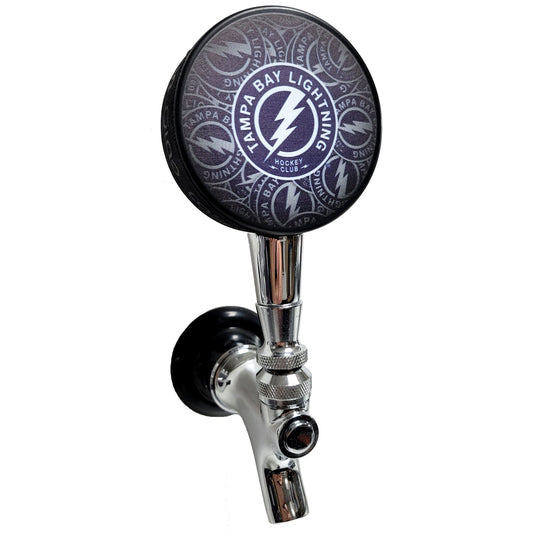 Tampa Bay Lightning Clone Series Hockey Puck Beer Tap Handle