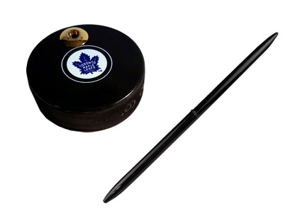 Toronto Maple Leafs Auto Series Artisan Hockey Puck Desk Pen Holder With Our #96 Sleek Pen