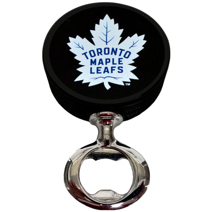 Toronto Maple Leafs FULCRUM Series Hockey Puck Bottle Opener