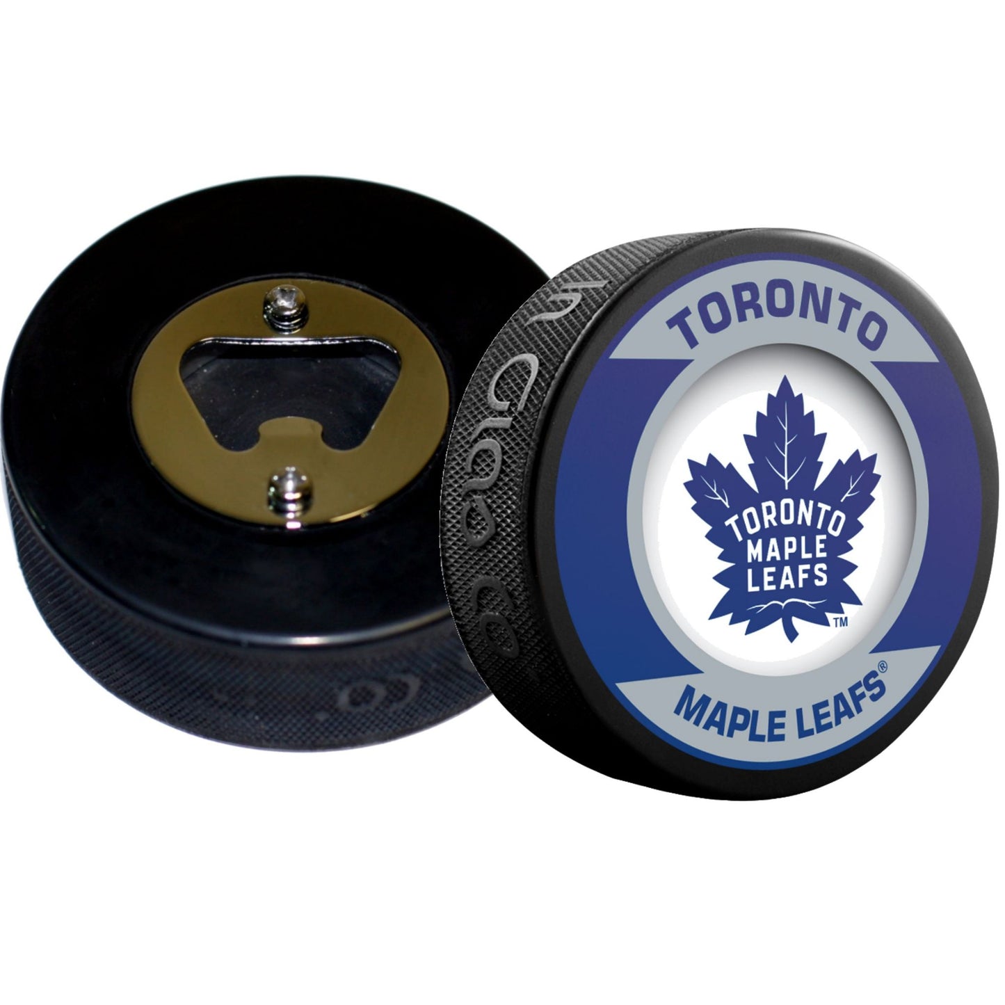 Toronto Maple Leafs Retro Series Hockey Puck Bottle Opener