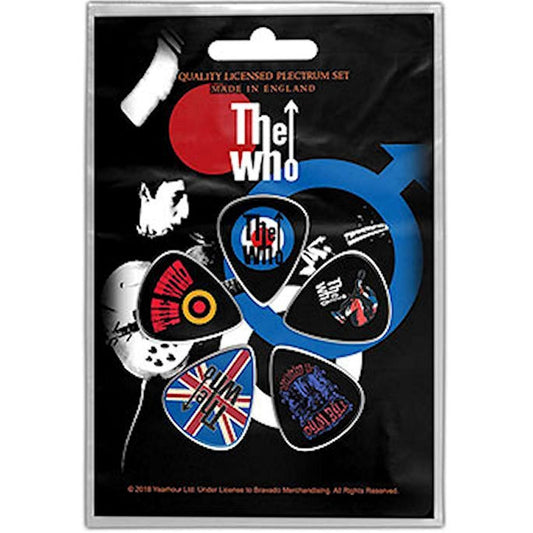 The Who Collectible Rock & Roll Guitar Pick Set Of Five