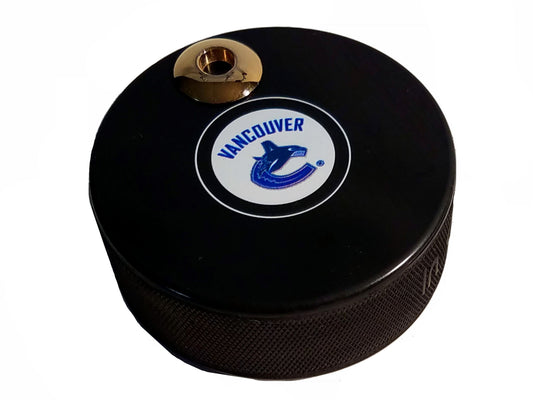 Vancouver Canucks Auto Series Artisan Hockey Puck Desk Pen Holder