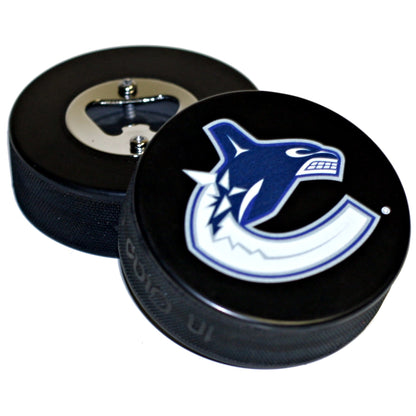 Vancouver Canucks Basic Series Hockey Puck Bottle Opener