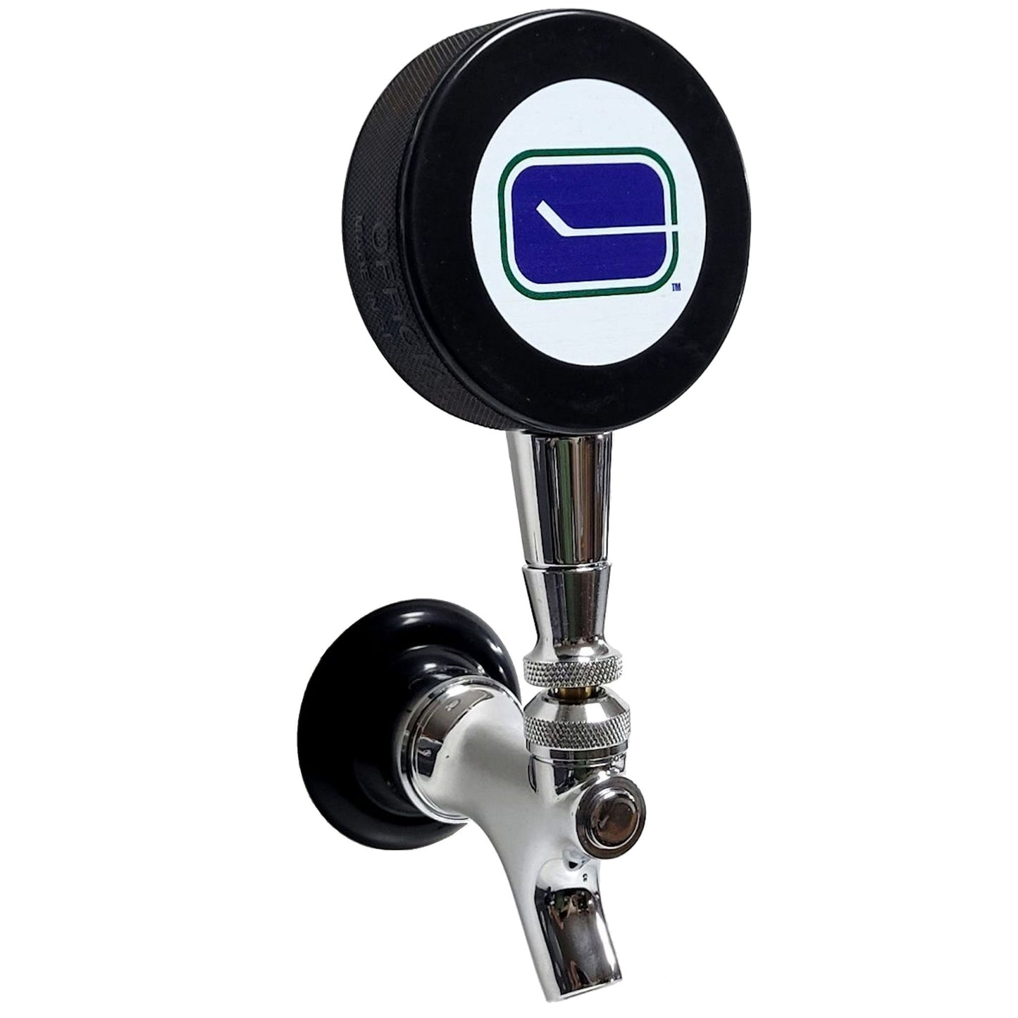 Vancouver Canucks Vintage Series NHL Hockey Puck Beer Tap Handle