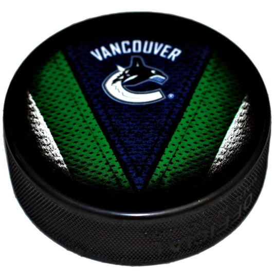 Vancouver Canucks Stitch Series Collectible Hockey Puck