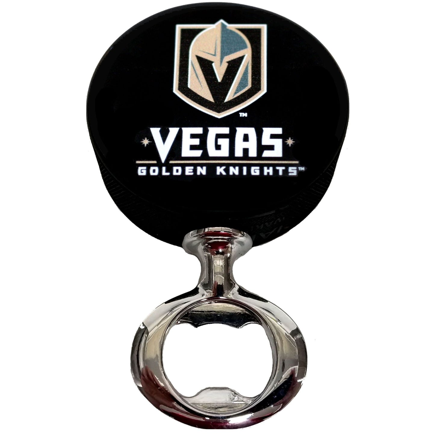 Vegas Golden Knights FULCRUM Series Hockey Puck Bottle Opener