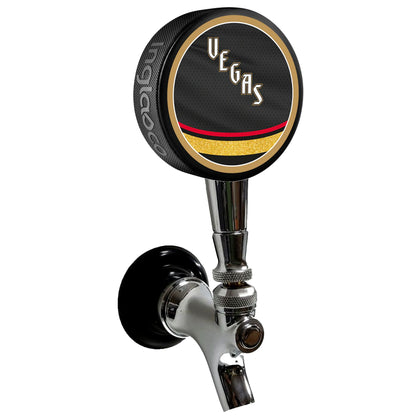 Vegas Golden Knights Reverse Series Hockey Puck Beer Tap Handle