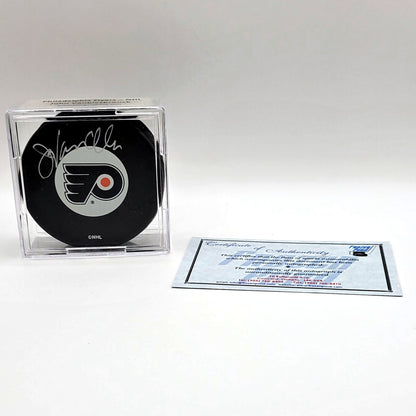 Philadelphia Flyers John Vanbiesbrouck Autographed Hockey Puck With COA