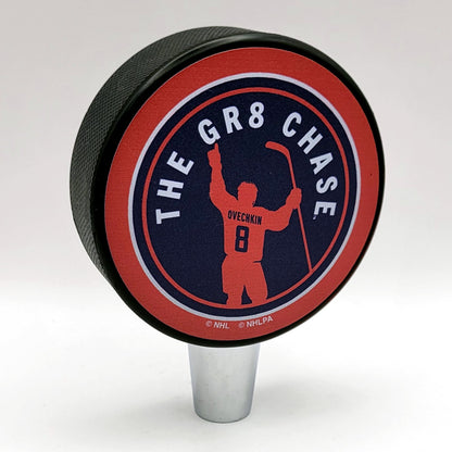 Washington Capitals Alex Ovechkin 'The Gr8 Chase' Hockey Puck Beer Tap Handle