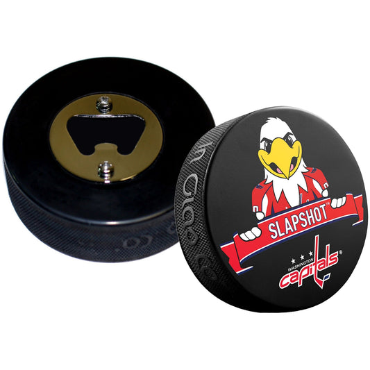 Washington Capitals Mascot Slapshot Hockey Puck Bottle Opener