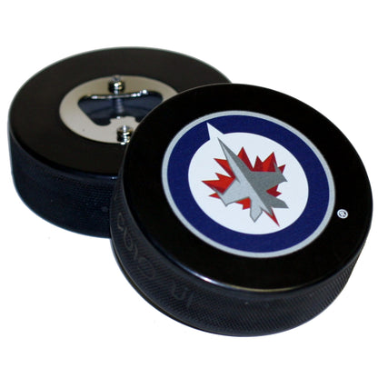 Winnipeg Jets Basic Series Hockey Puck Bottle Opener