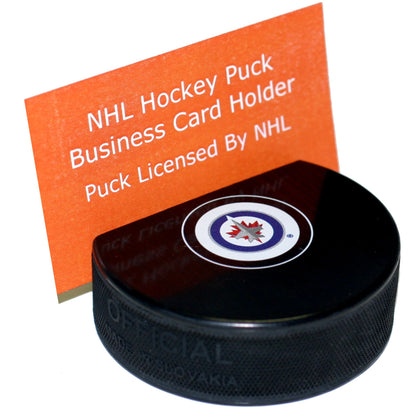 Winnipeg Jets Autograph Series Hockey Puck Business Card Holder