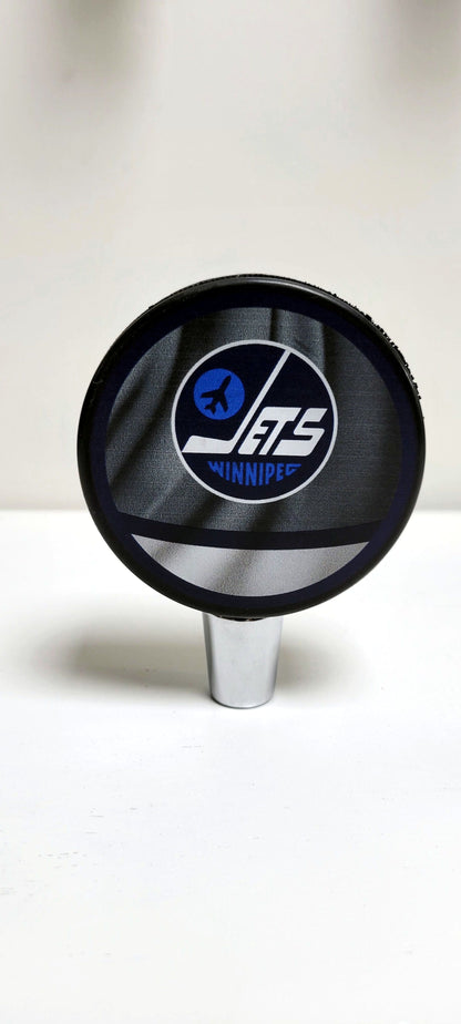 Winnipeg Jets Reverse Series Hockey Puck Beer Tap Handle