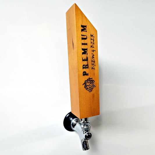 Classical Angled Wooden Chalkboard Beer Tap Handle