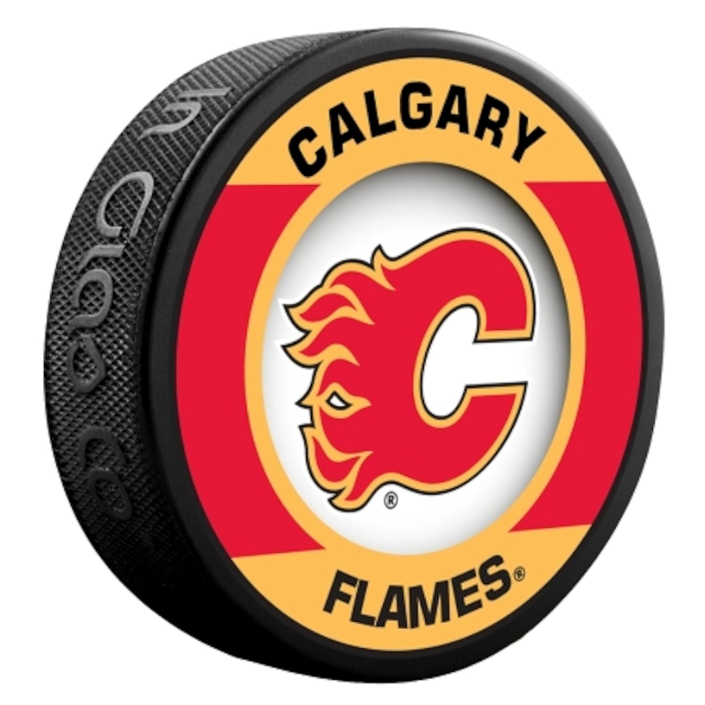 Calgary Flames Retro Series Collectible Hockey Puck