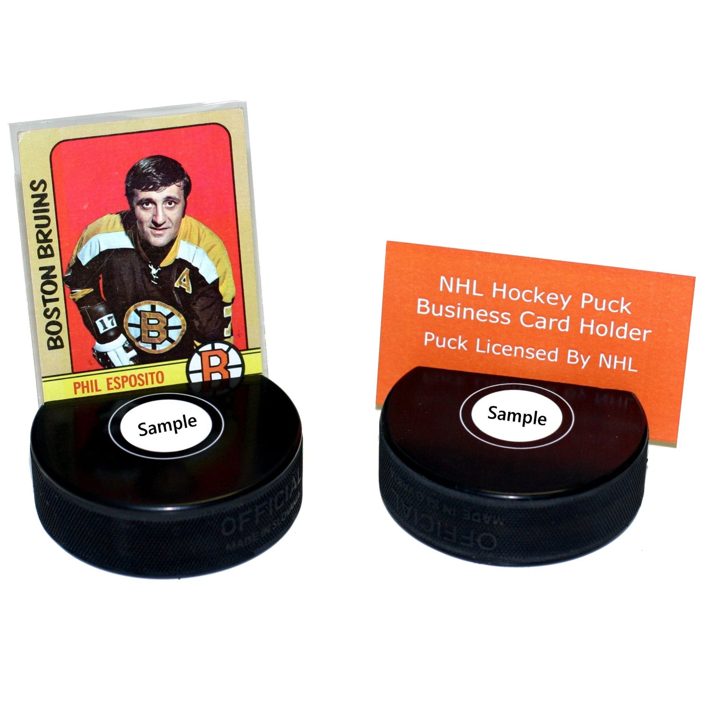 Boston Bruins Autograph Series Hockey Puck Business Card Holder