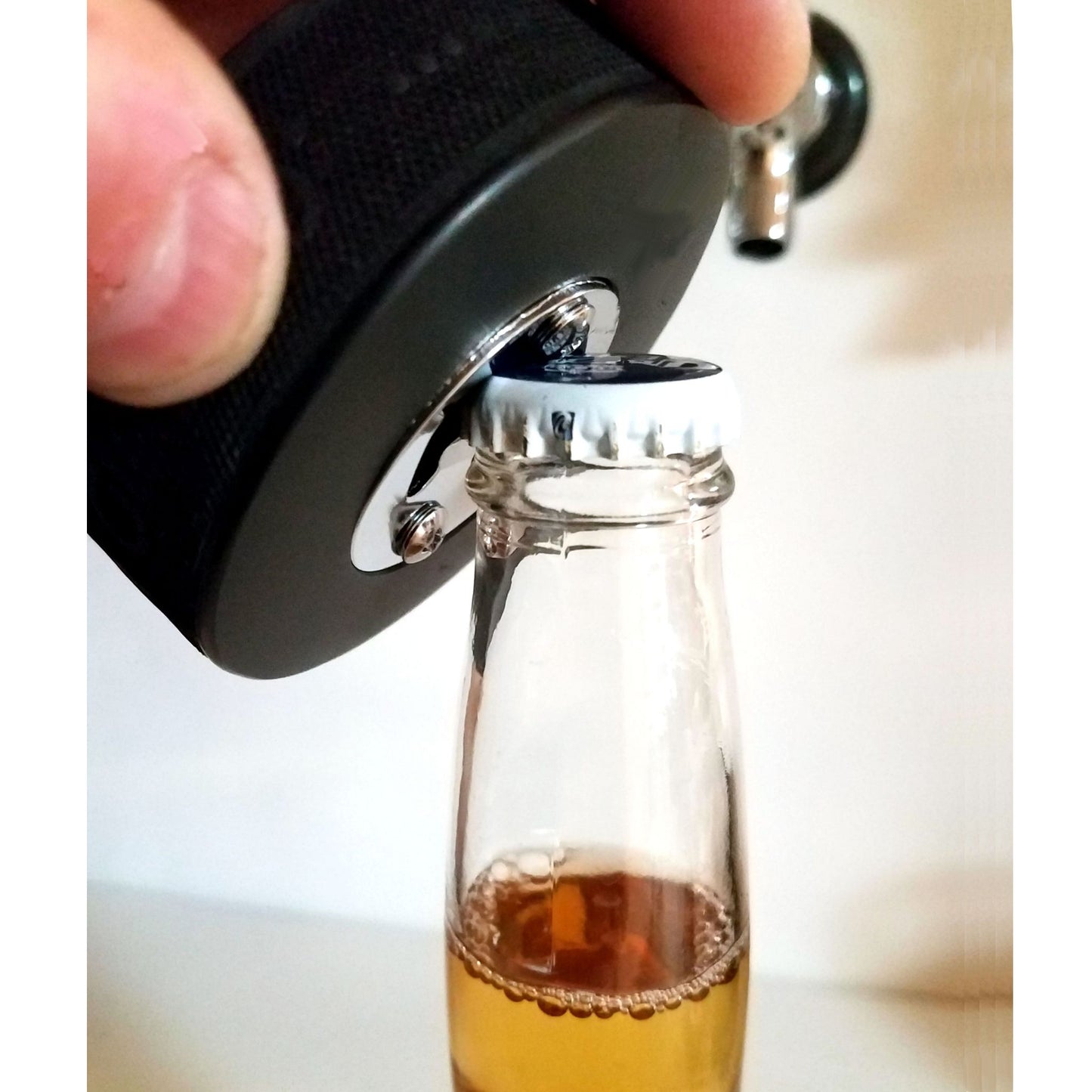 Boston Bruins Stitch Series Hockey Puck Bottle Opener