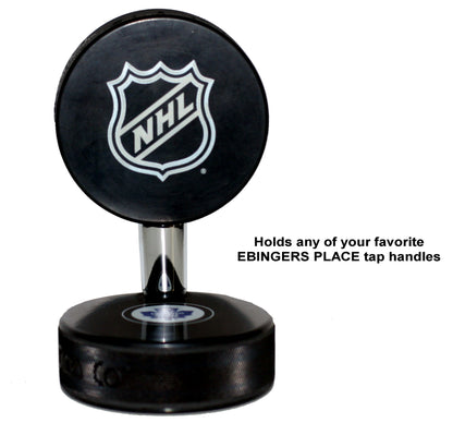 Vancouver Canucks Autograph Series Hockey Puck Beer Tap Handle Display